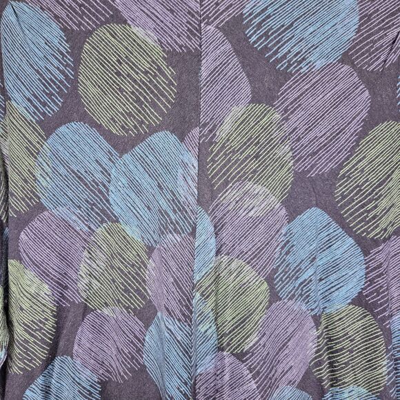 GUDRUN SJODEN Shift Dress M Tunic 3/4 Sleeve Hand Pockets Geometric Cotton Modal - Picture 6 of 9